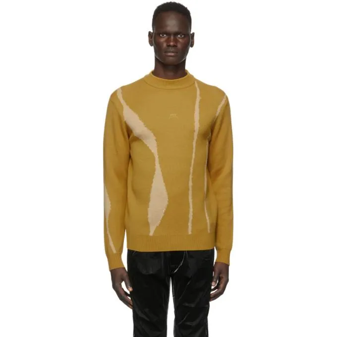 A-COLD-WALL* Yellow Jacquard Terrain Sweater
