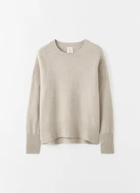Almada Mica Crewneck Sweater in Taupe