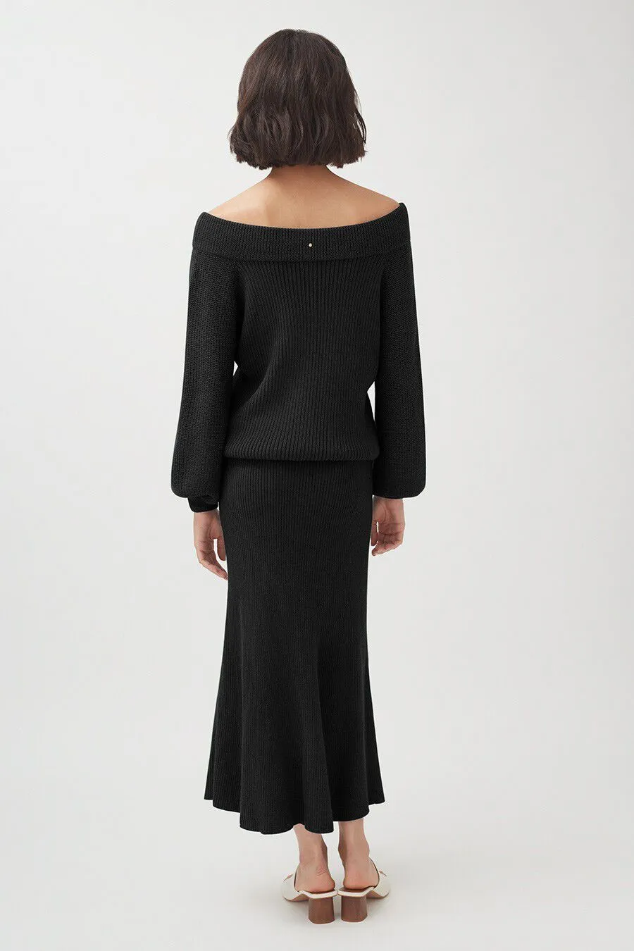 Alpaca Off-The-Shoulder Sweater