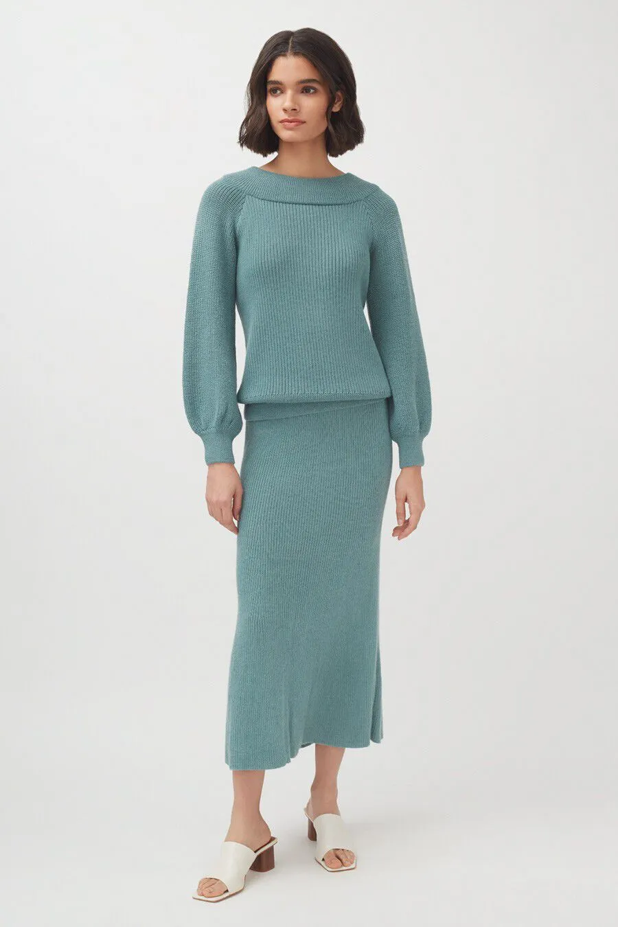 Alpaca Off-The-Shoulder Sweater