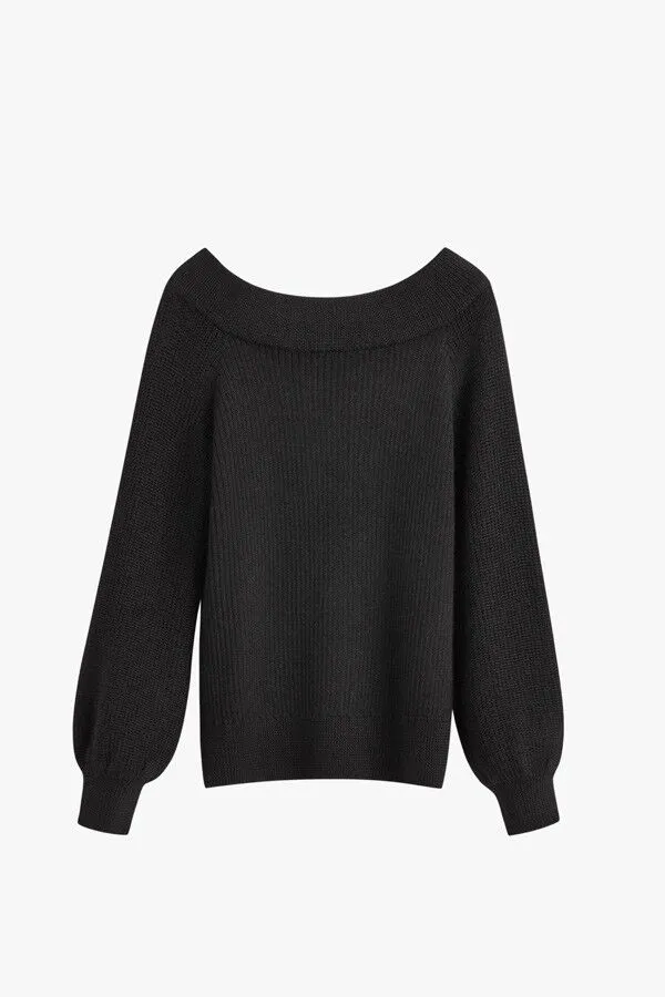 Alpaca Off-The-Shoulder Sweater