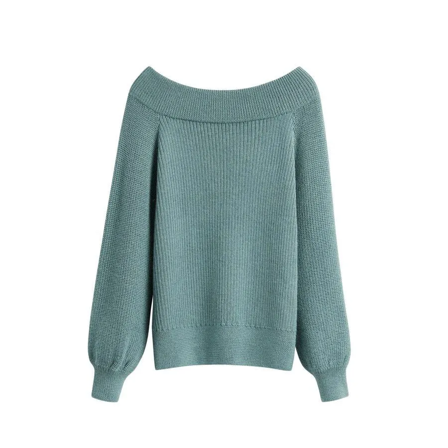 Alpaca Off-The-Shoulder Sweater