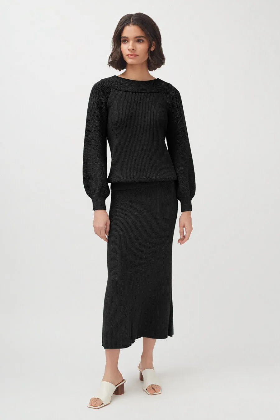 Alpaca Off-The-Shoulder Sweater