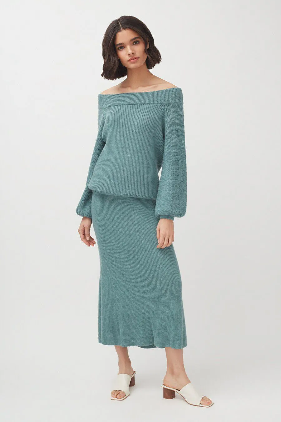 Alpaca Off-The-Shoulder Sweater