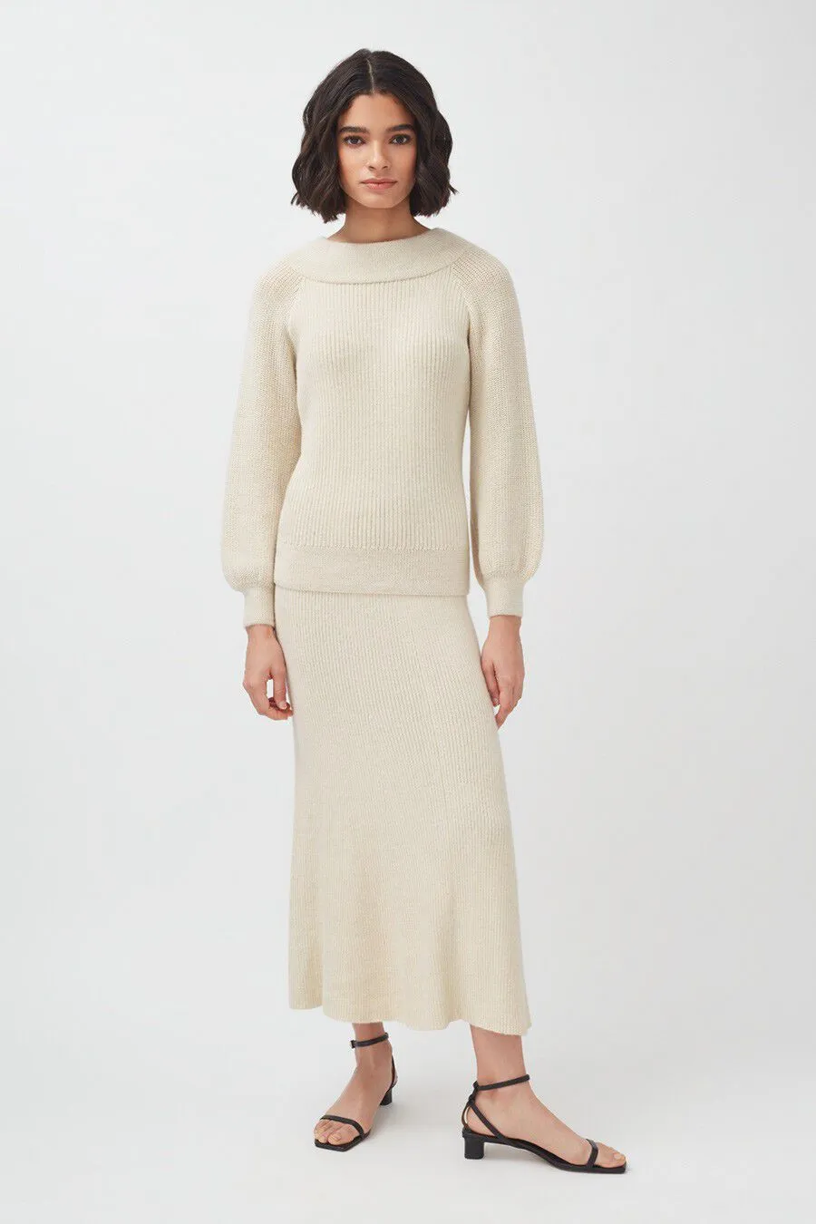 Alpaca Off-The-Shoulder Sweater