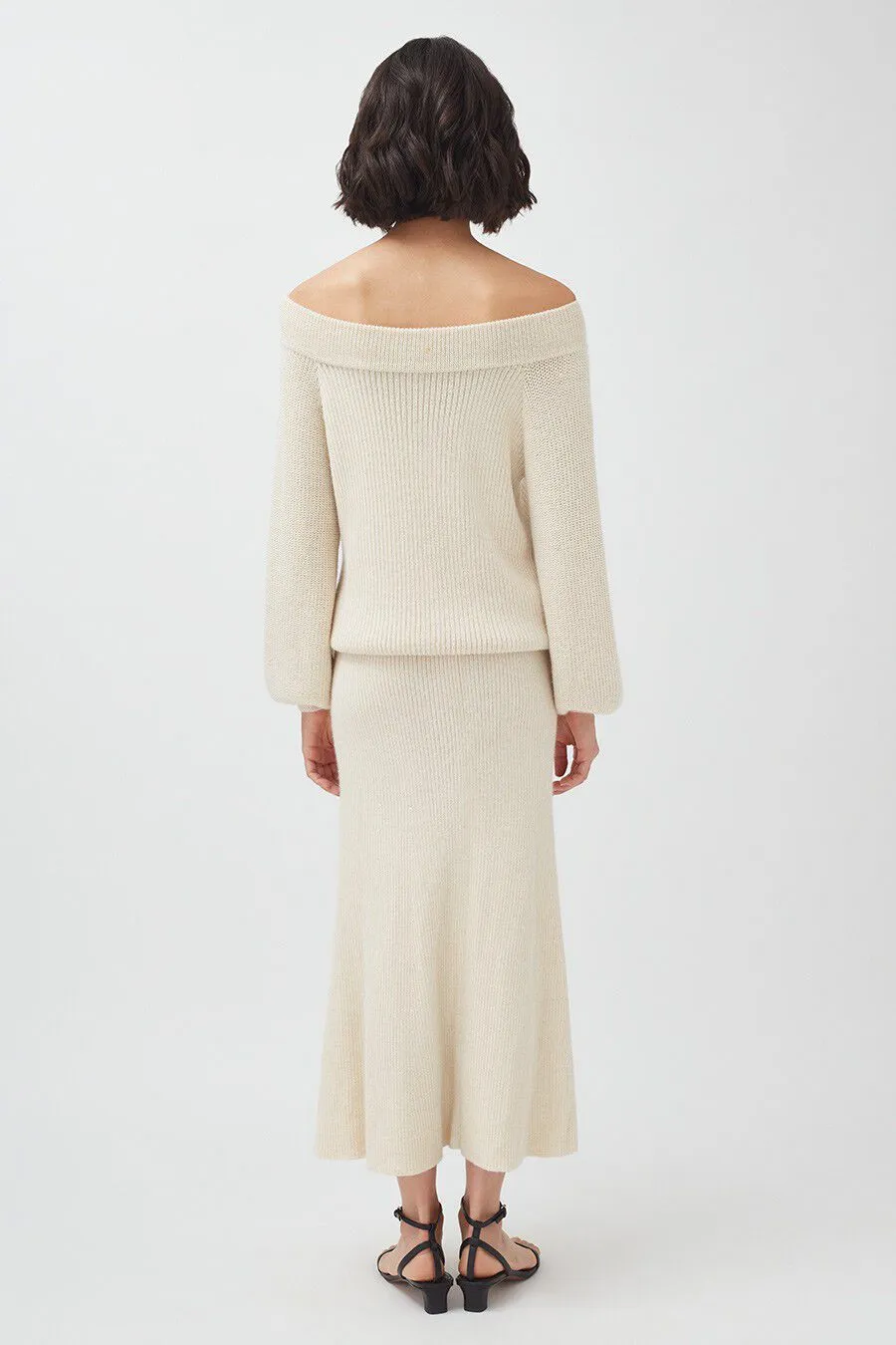 Alpaca Off-The-Shoulder Sweater