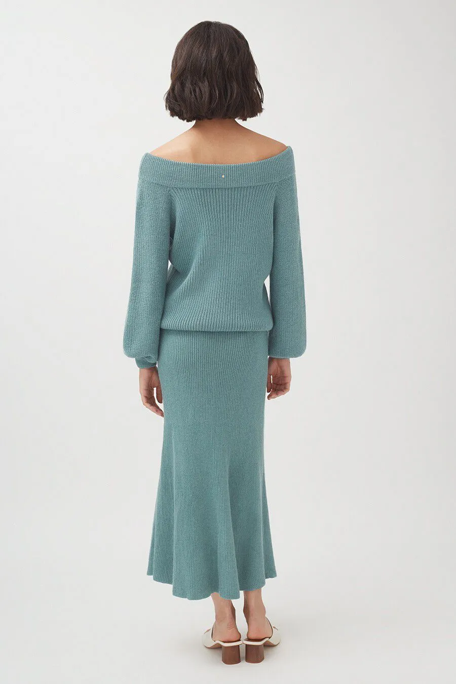 Alpaca Off-The-Shoulder Sweater