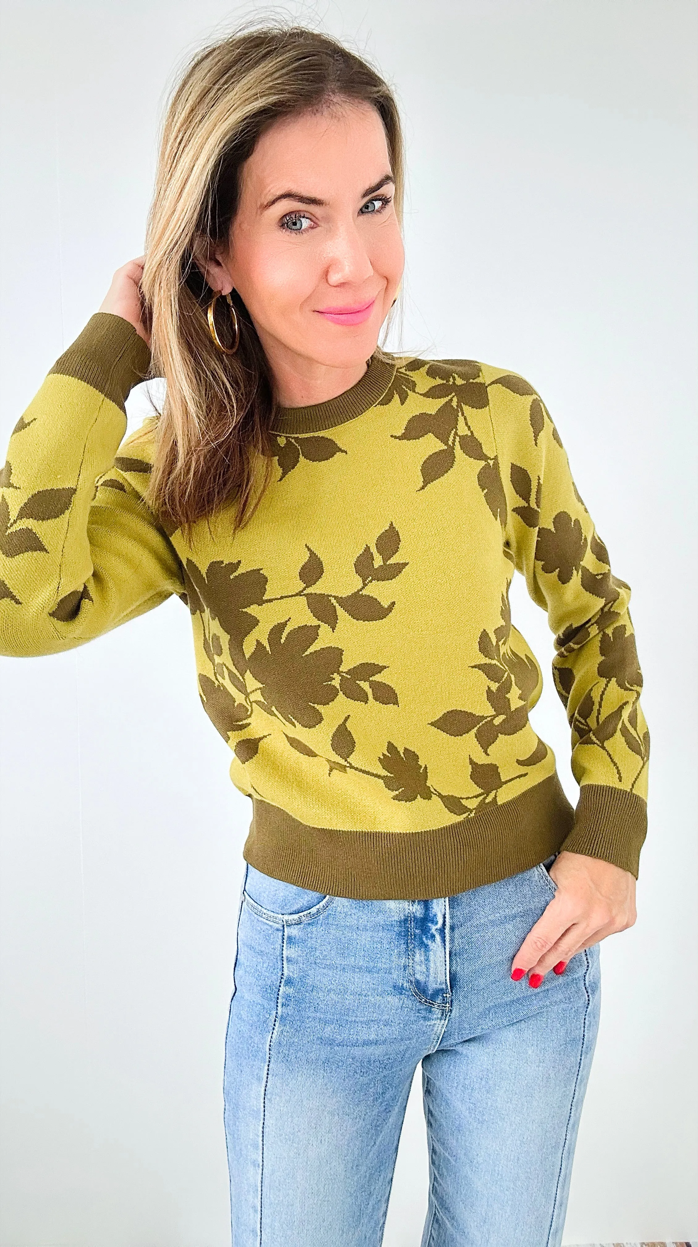 Autumn Blossom Knit Sweater