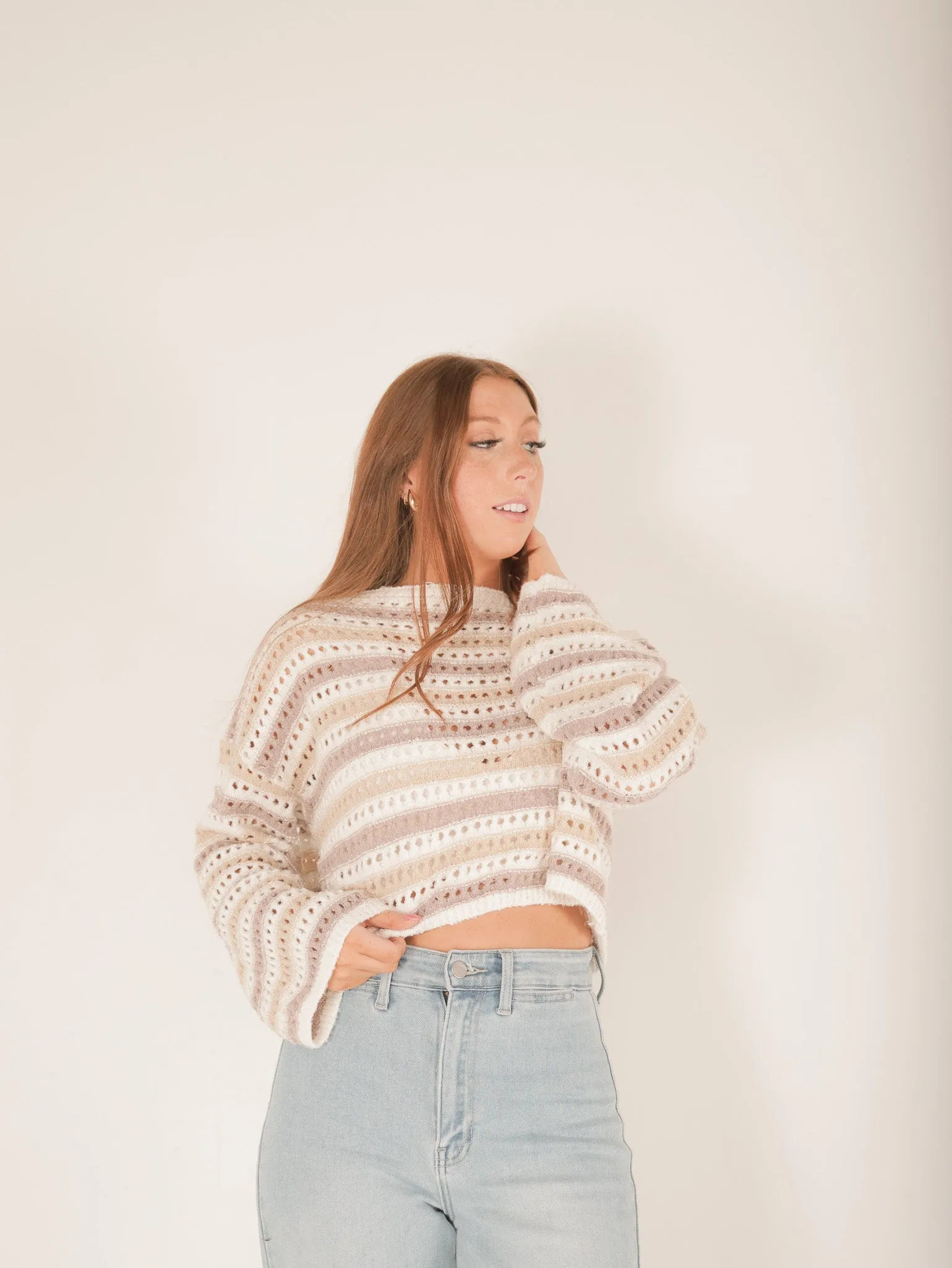 Becca Striped Knit Sweater