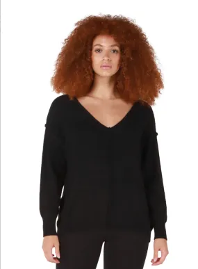 Black V-Neck Sweater