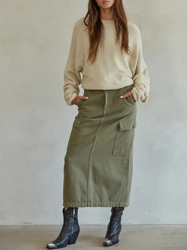 Boat Neck Sweater - Cream