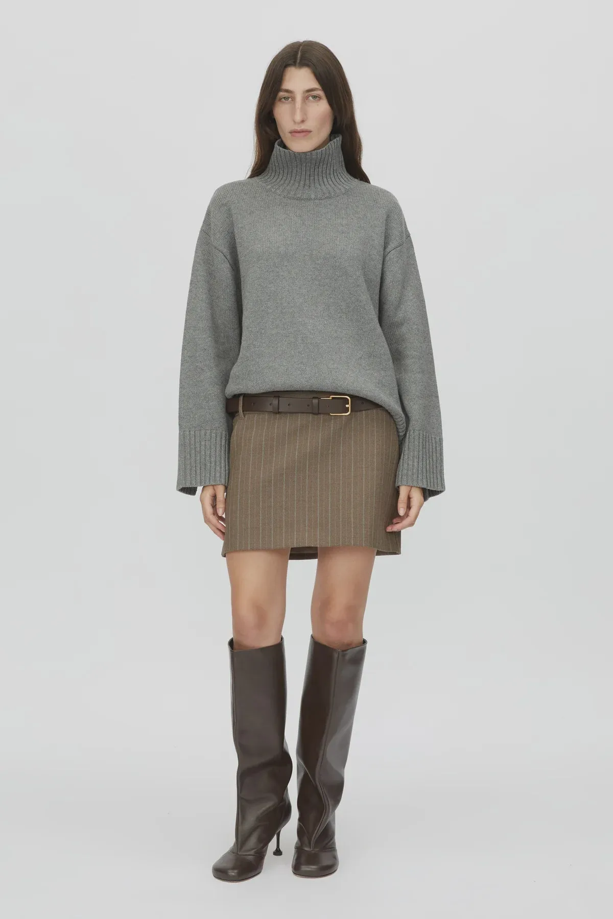 Camilla and Marc Romeo 2.0 Funnel Neck in Grey Melange