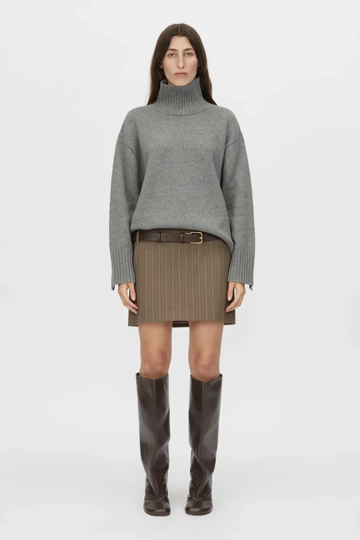Camilla and Marc Romeo 2.0 Funnel Neck in Grey Melange