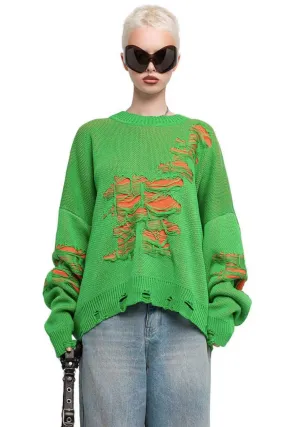 Casual Loose Ripped Sweater