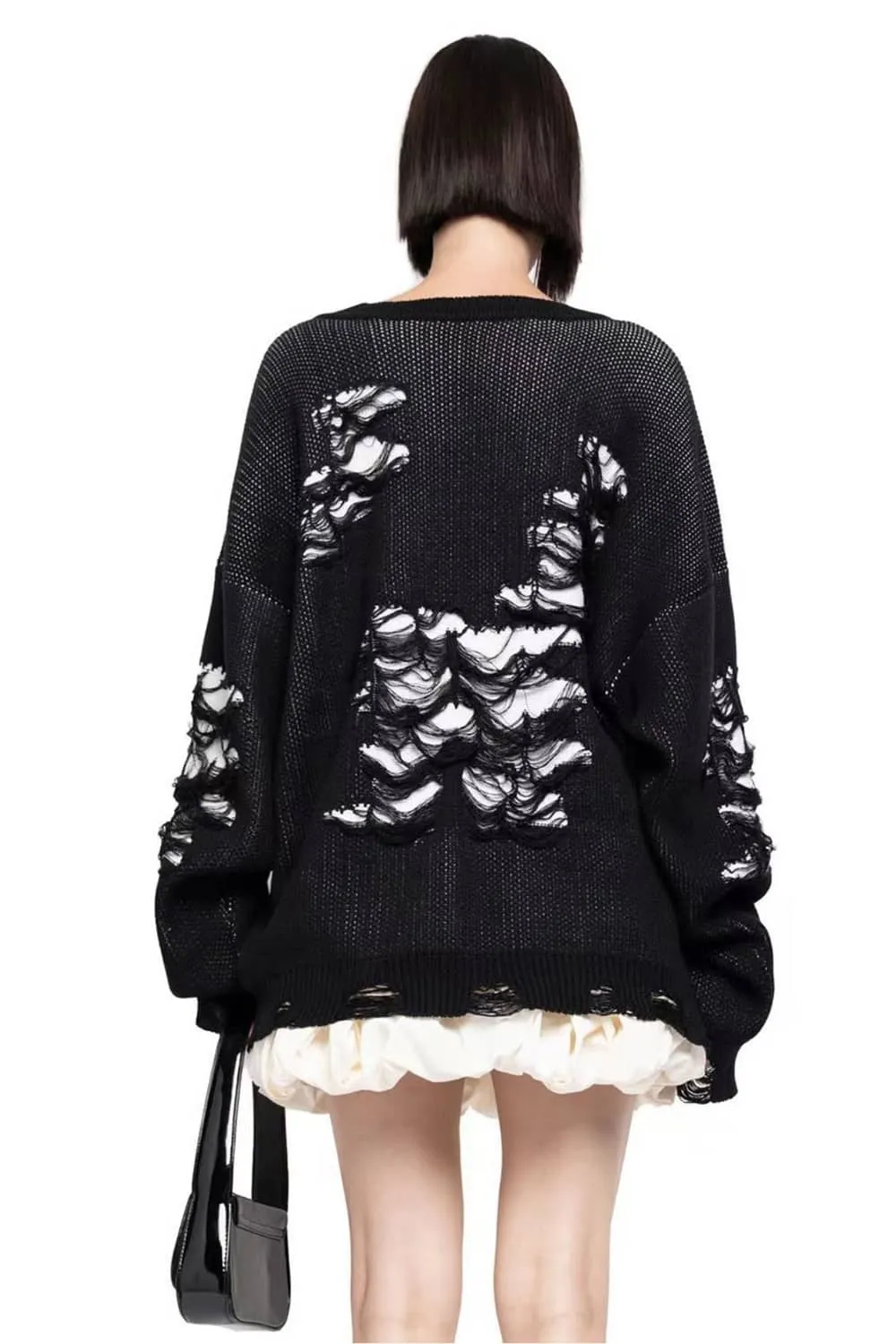 Casual Loose Ripped Sweater