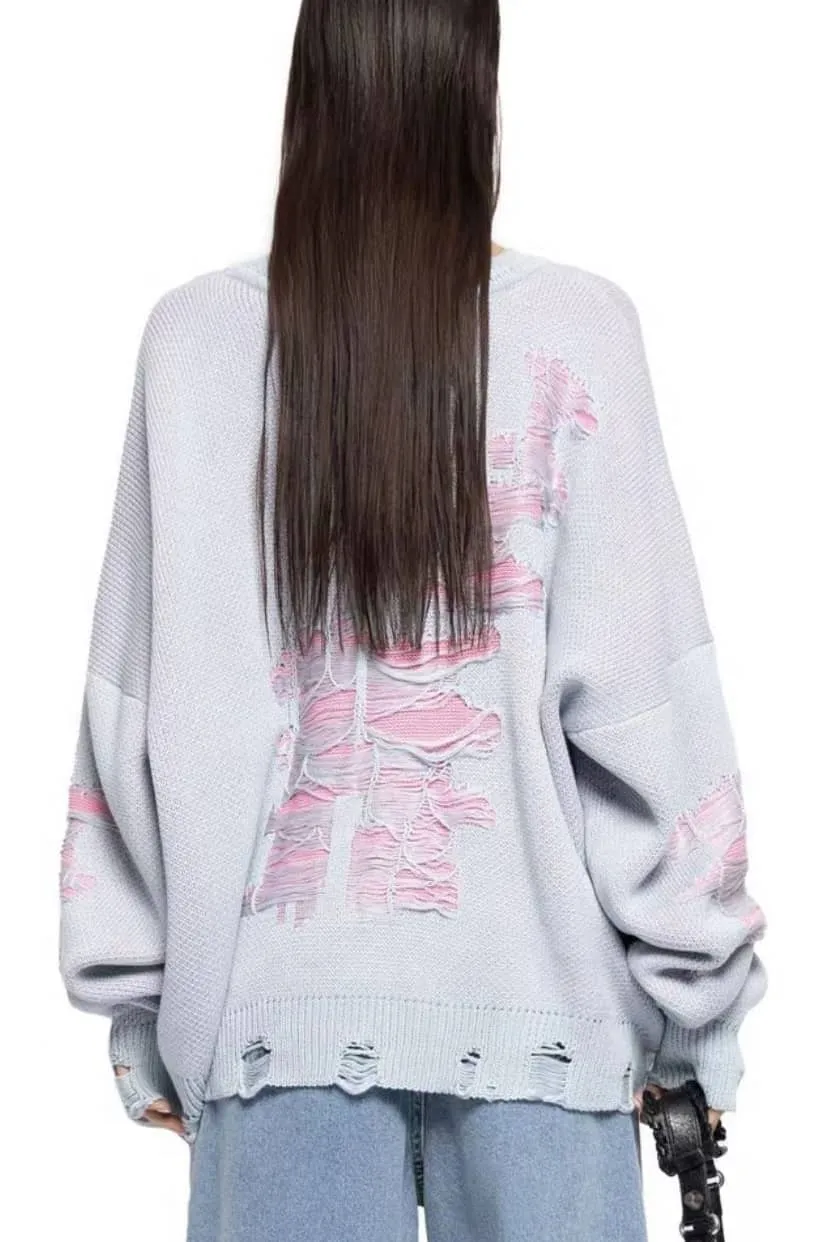 Casual Loose Ripped Sweater