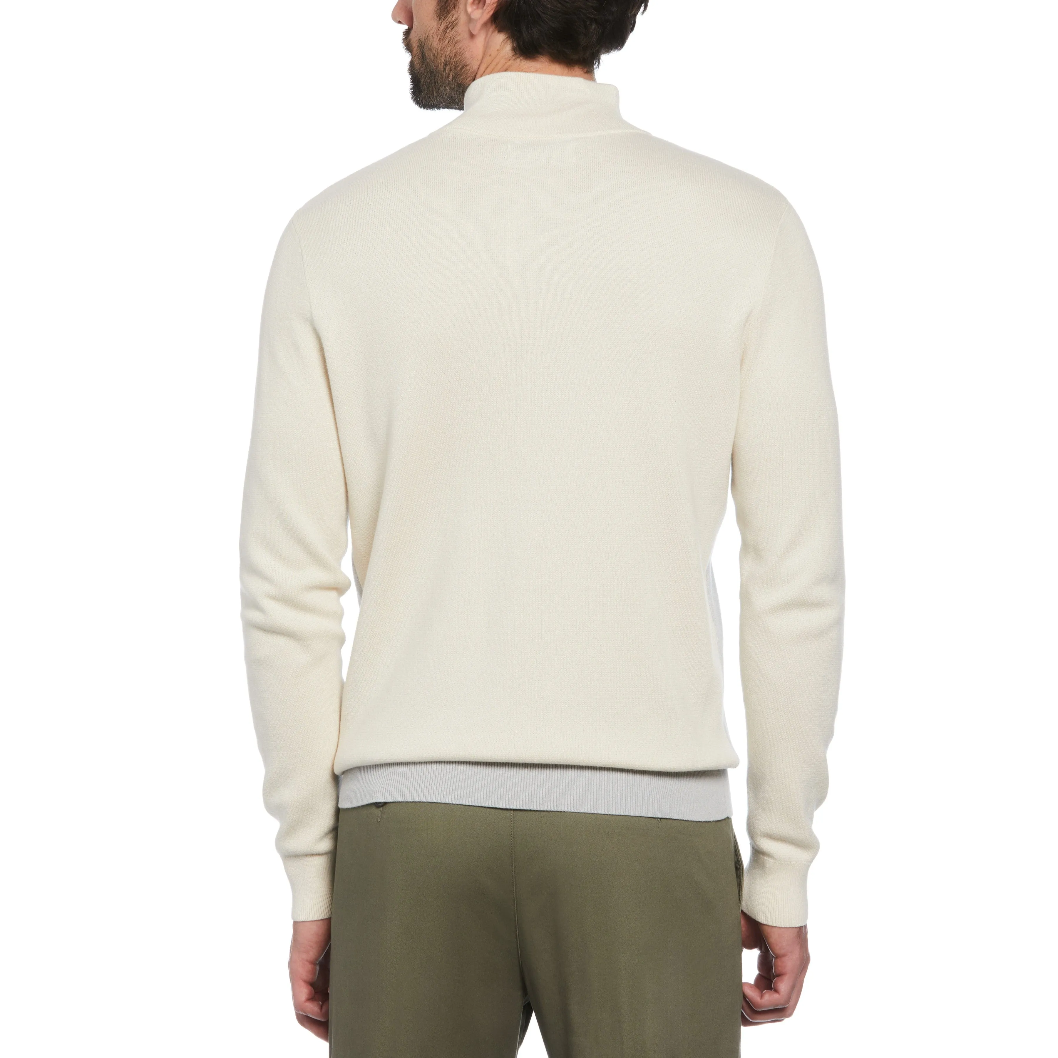 Chest Stripe 1/4 Zip Sweater