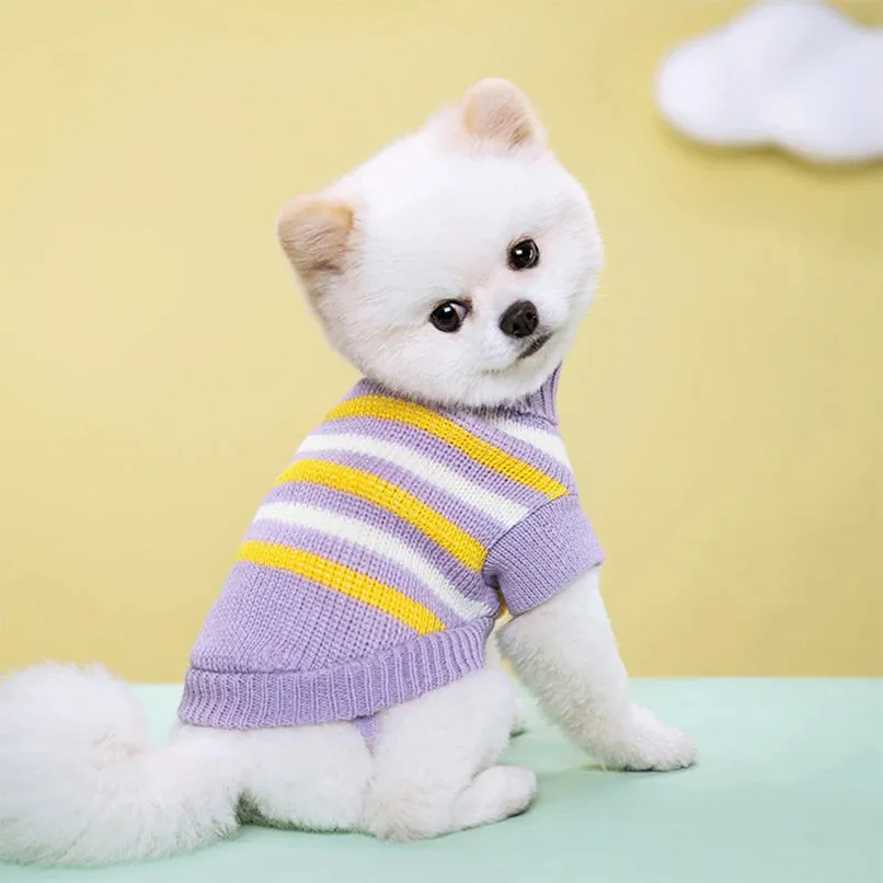 Classic Knit Sweater for Small to Medium Dogs