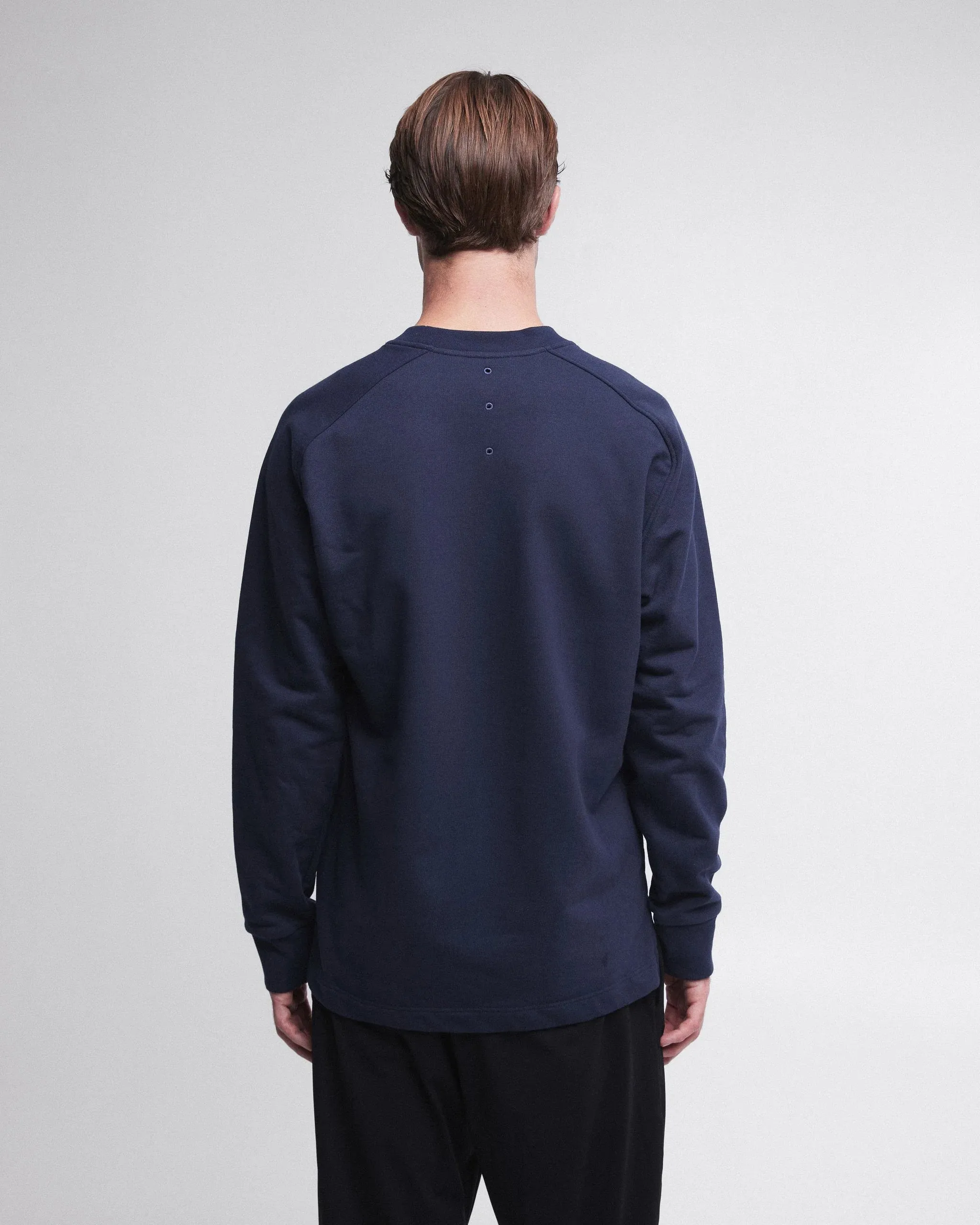 Cotton Sweatshirt with Embroidery PR461310 Navy