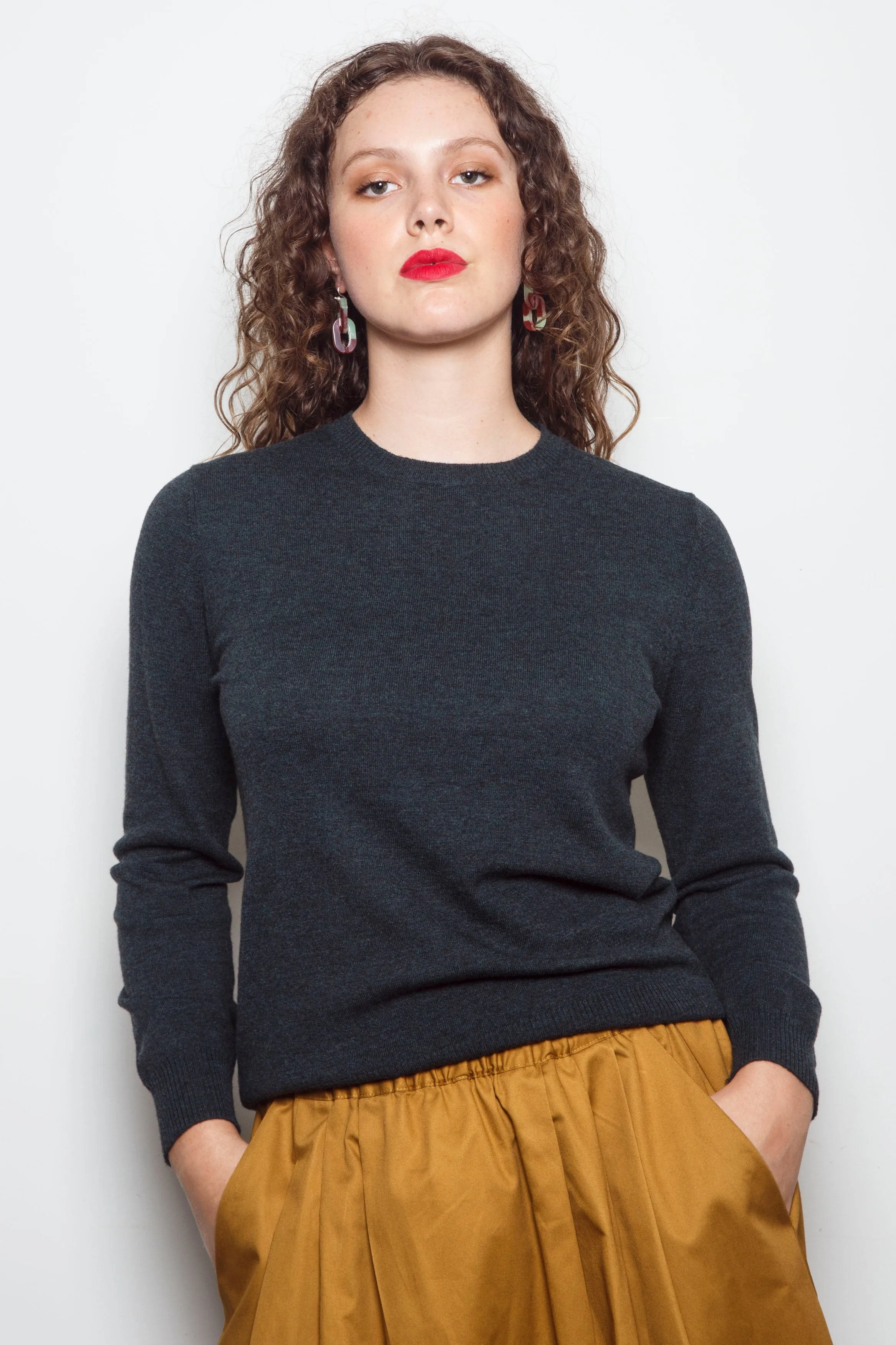 Dalston Kate Crew Sweater Forest