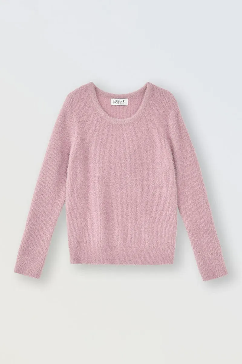 Girls Round Neck Sweater