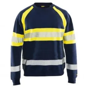 High&#x20;Vis&#x20;Sweater&#x20;3359&#x20;Marine&#x2F;High&#x20;Vis&#x20;Geel&#x20;-&#x20;Bl&#xE5;kl&#xE4;der