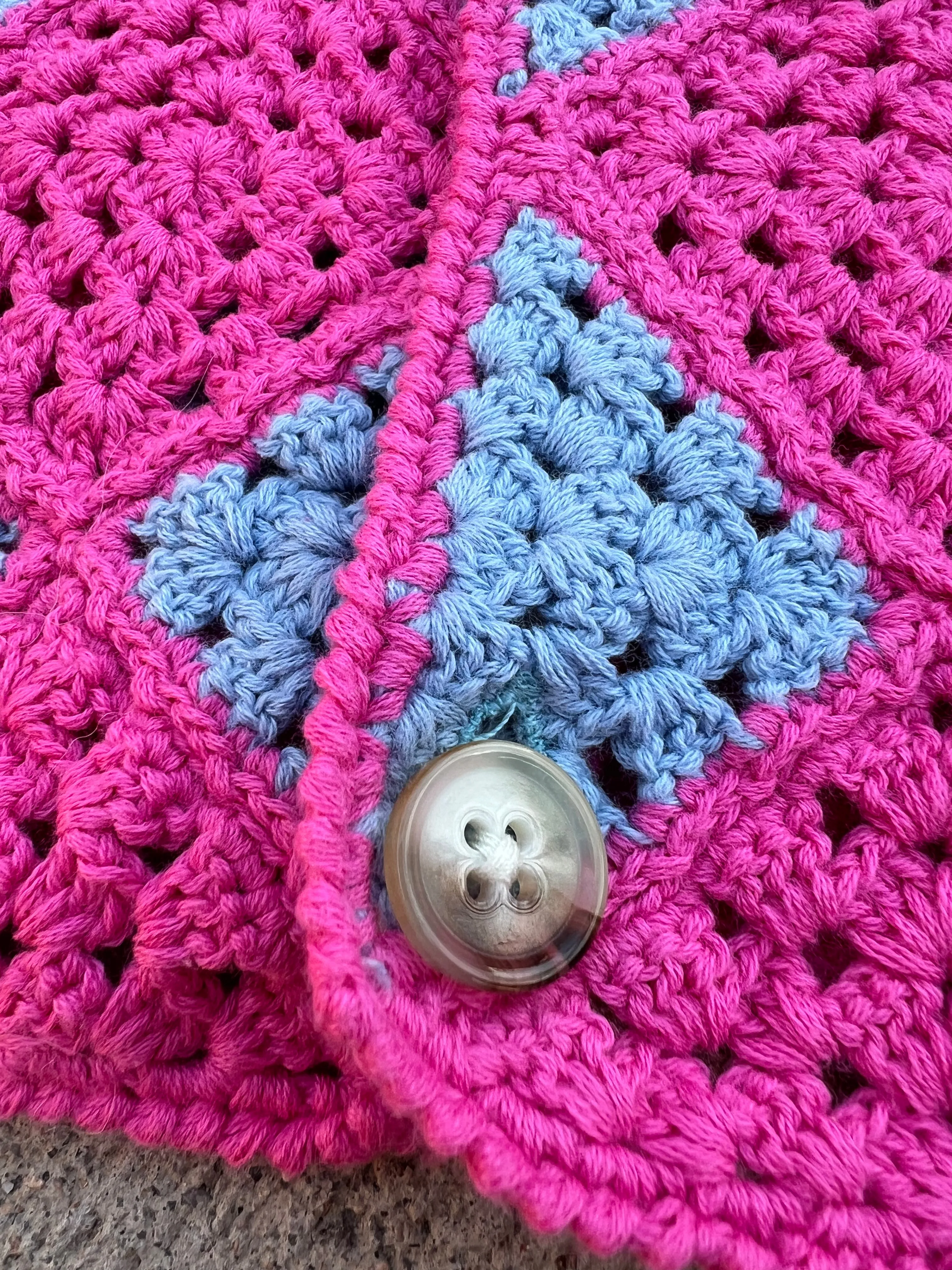 HOWL'S HAND CROCHET SQUARE BUTTON-UP