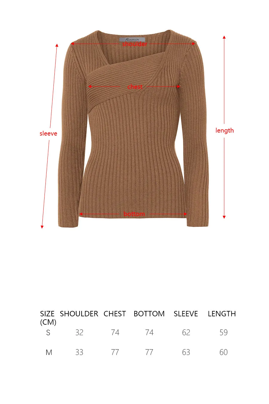 Irregular wool sweater