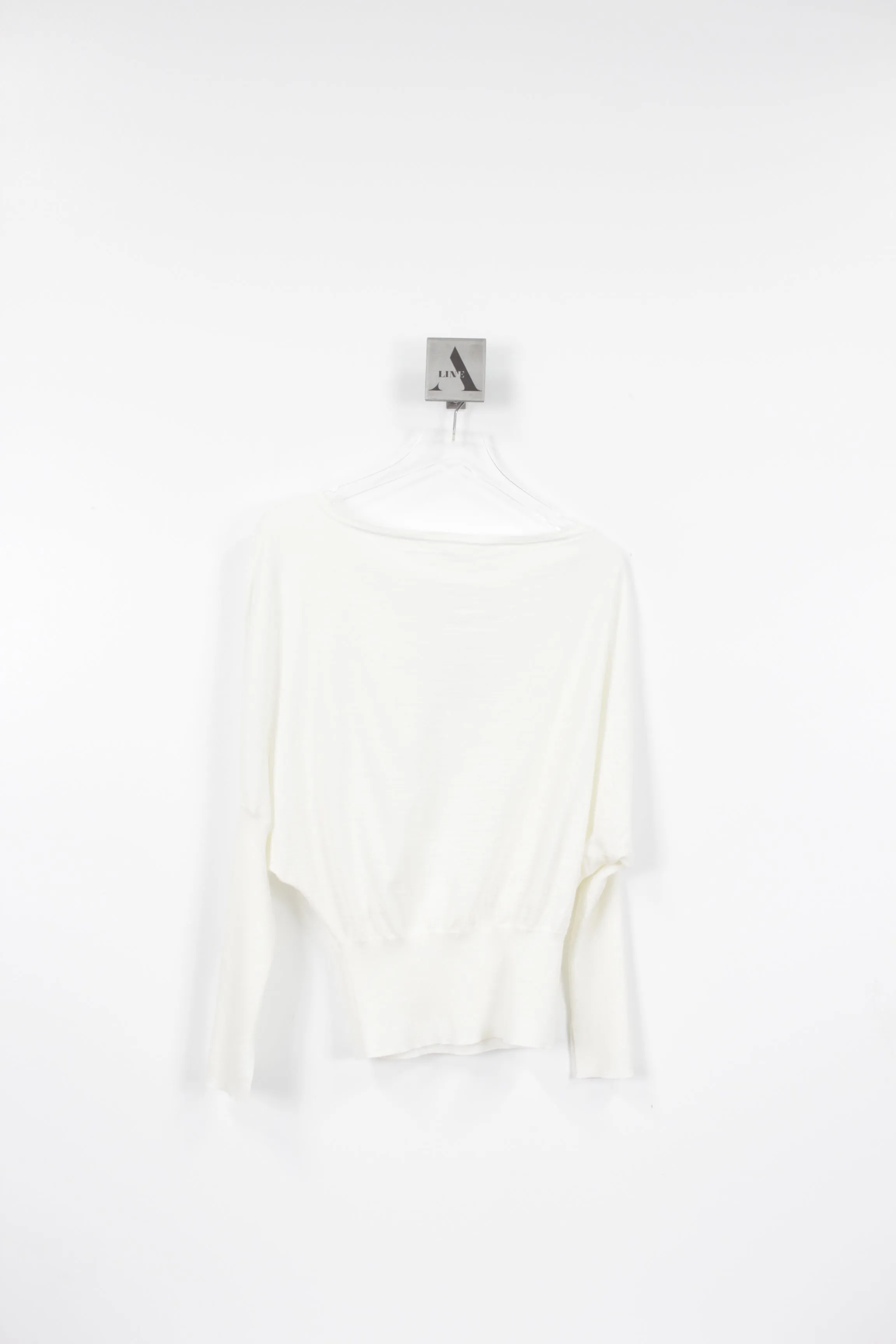 LAVINA DRAPED OFF SHOULDER SWEATER