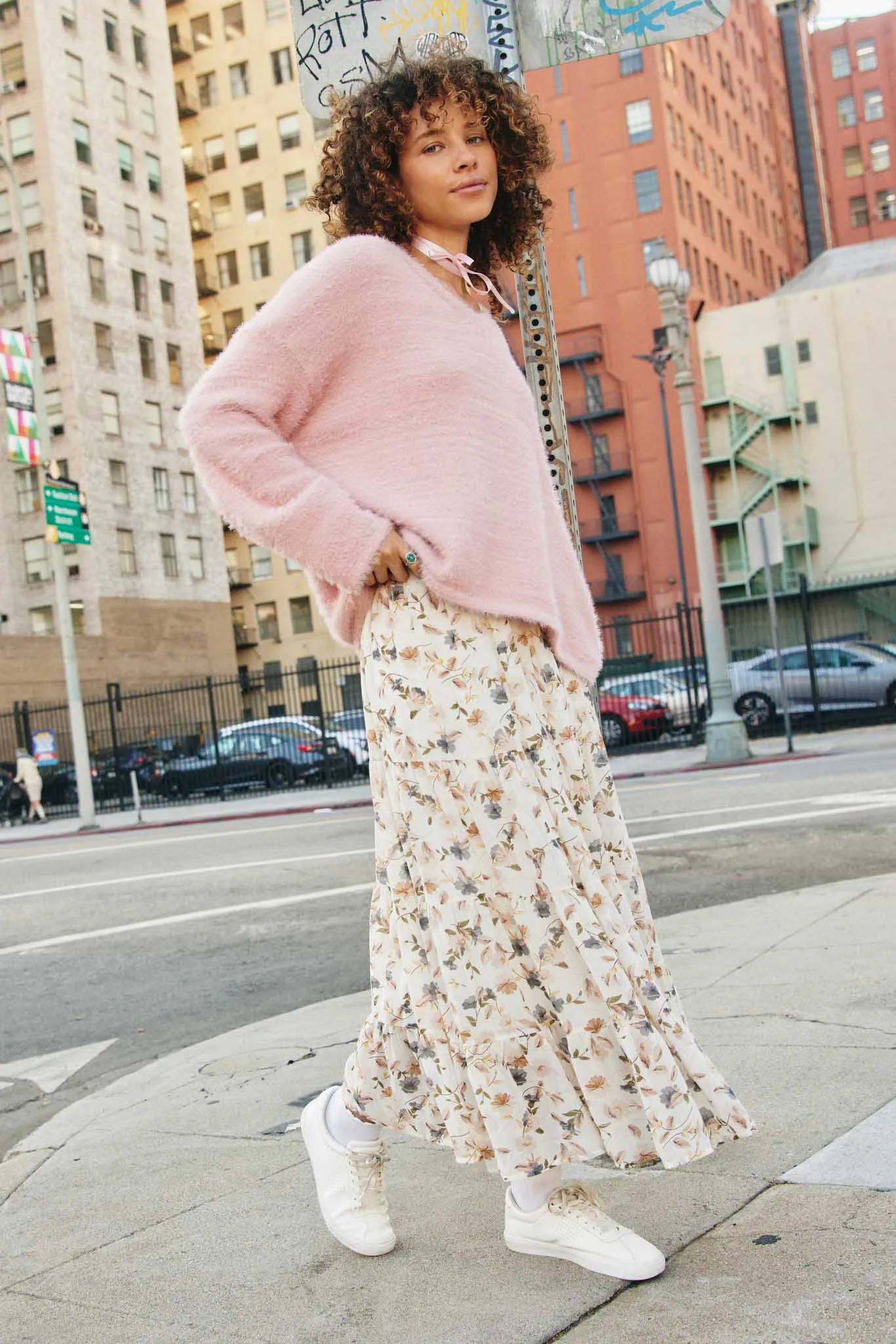 Mohair V Neck Sweater Top
