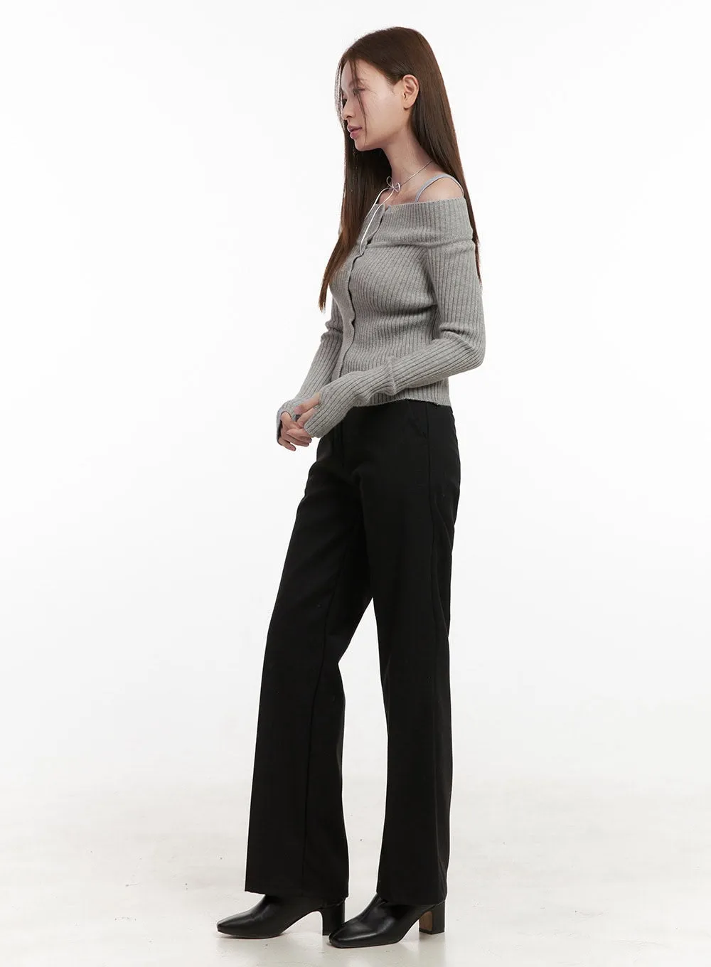 Off Shoulder Knit Sweater OD418