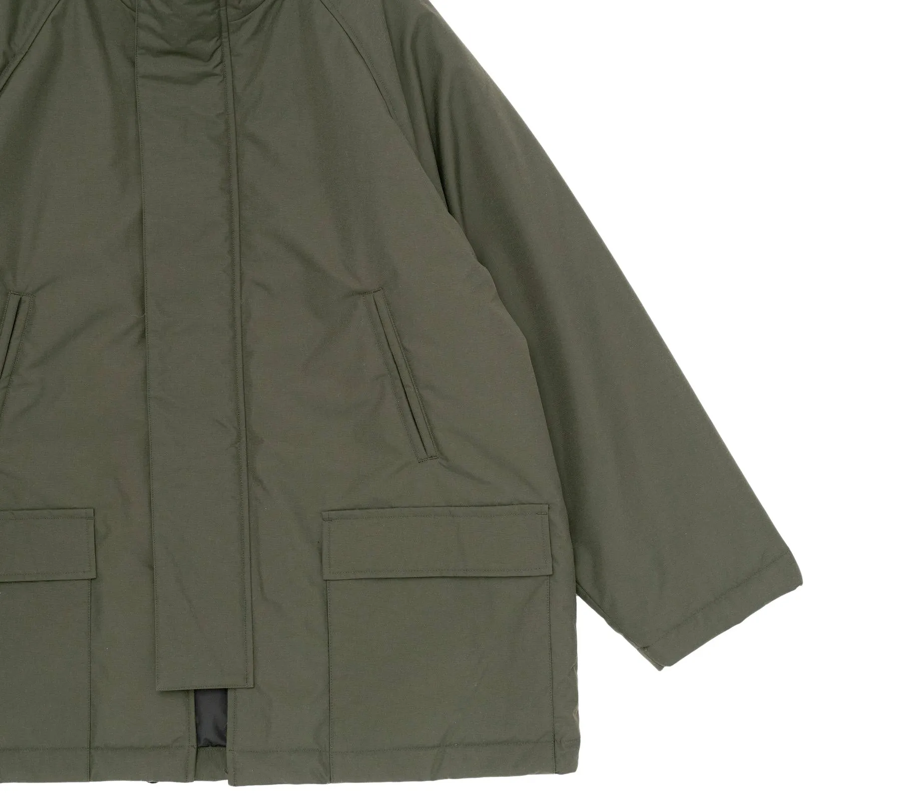 Padded Half Coat | Olive