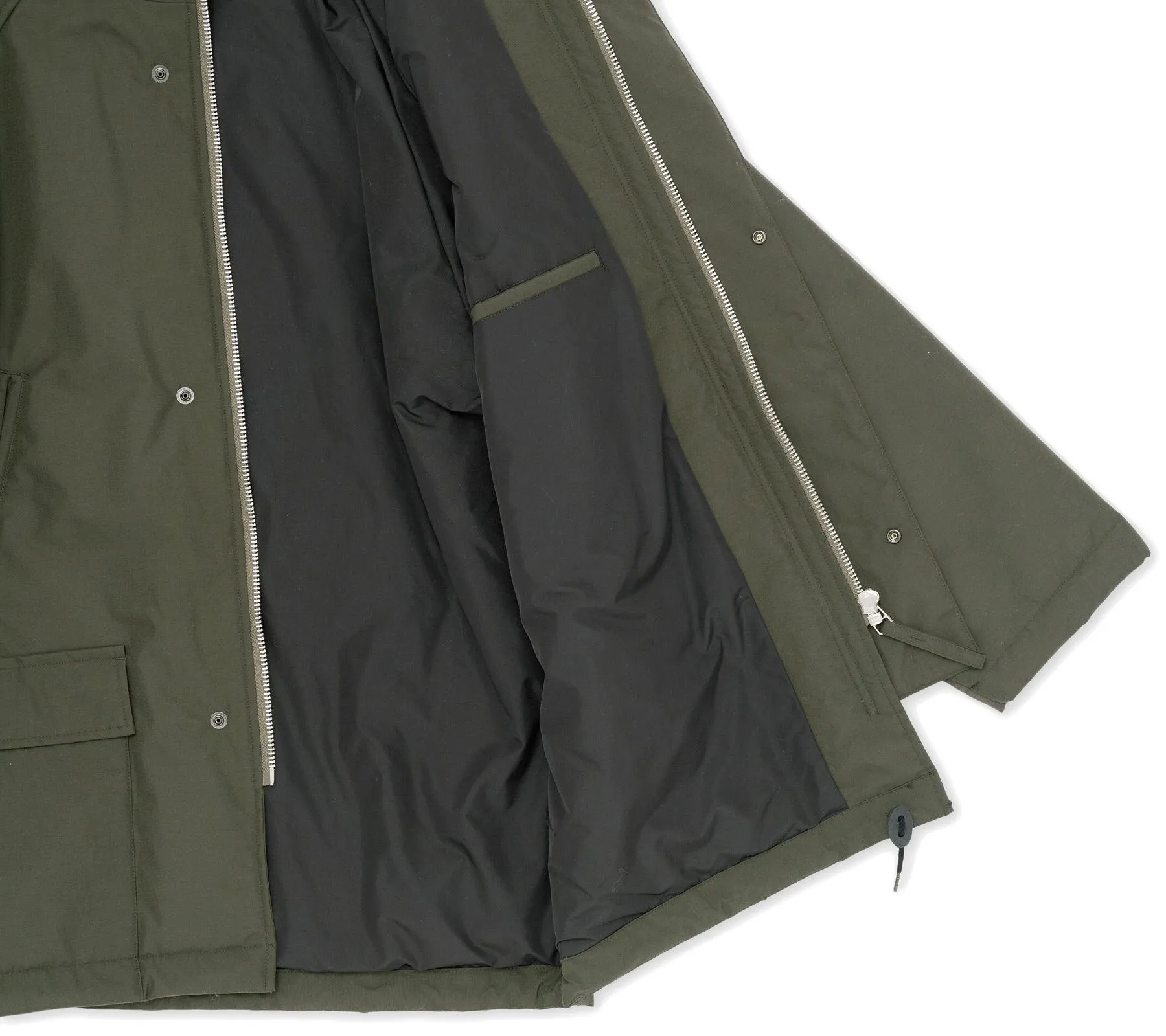 Padded Half Coat | Olive