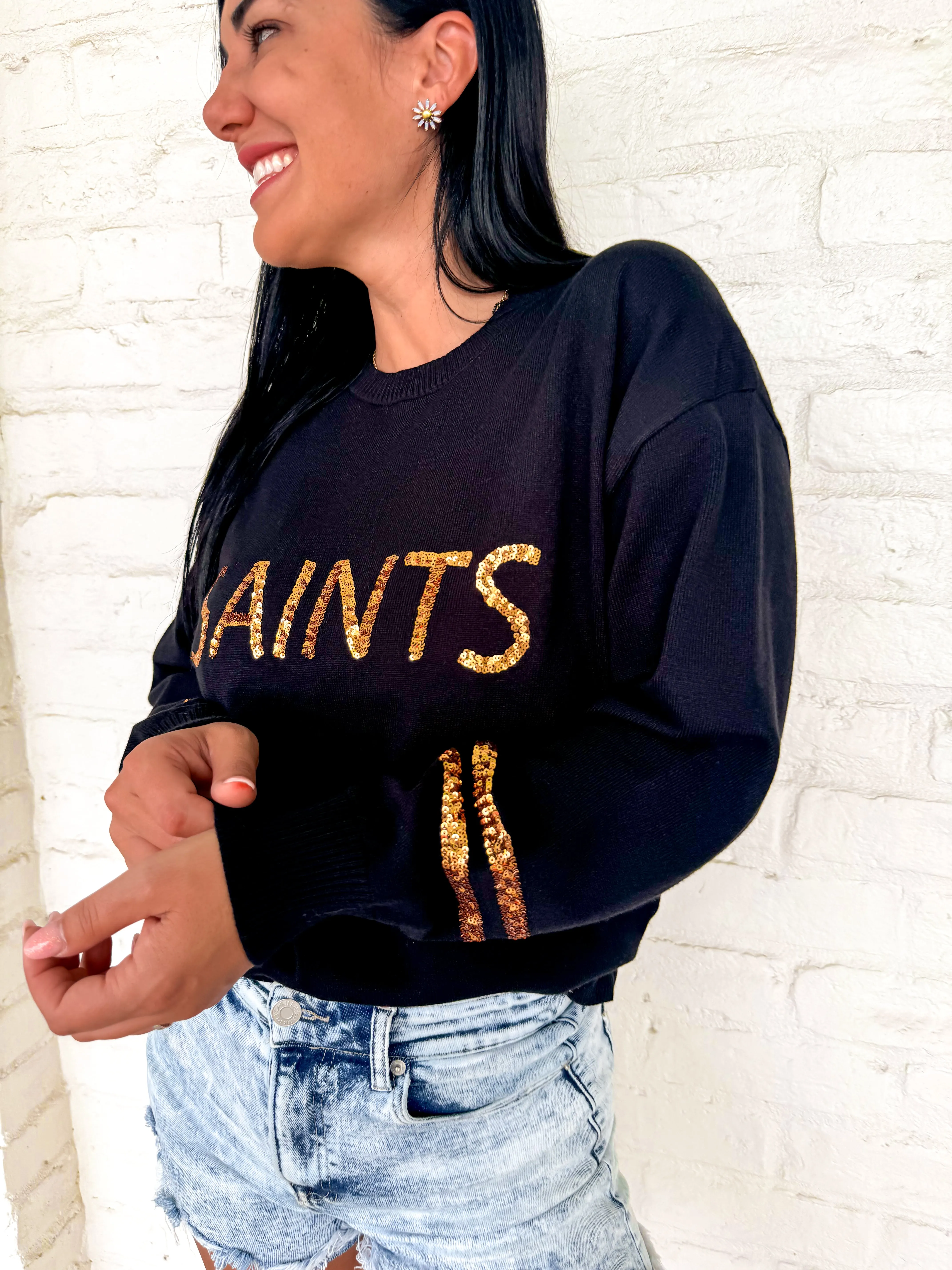 Queen Of Saints Sweater Black
