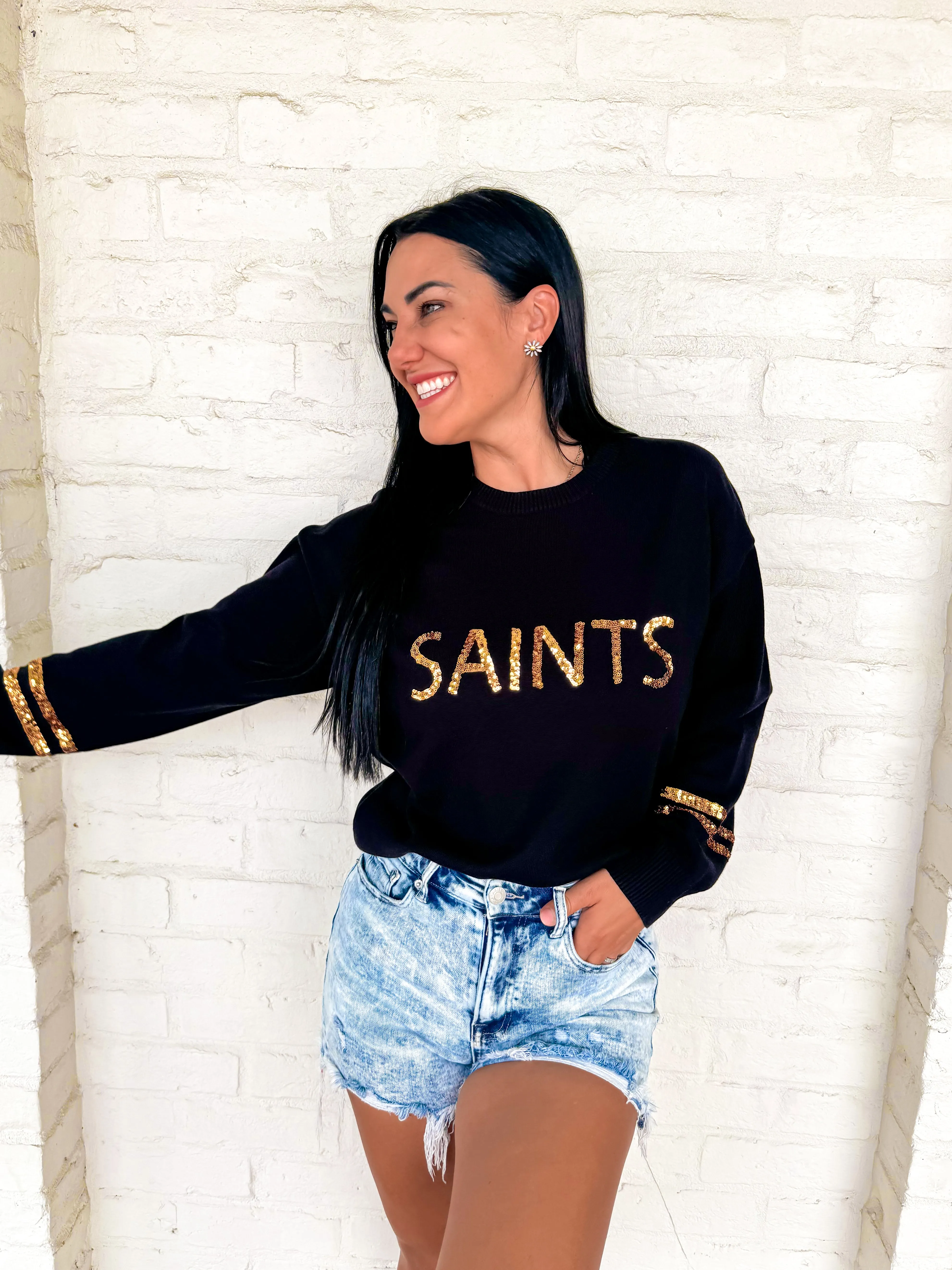 Queen Of Saints Sweater Black