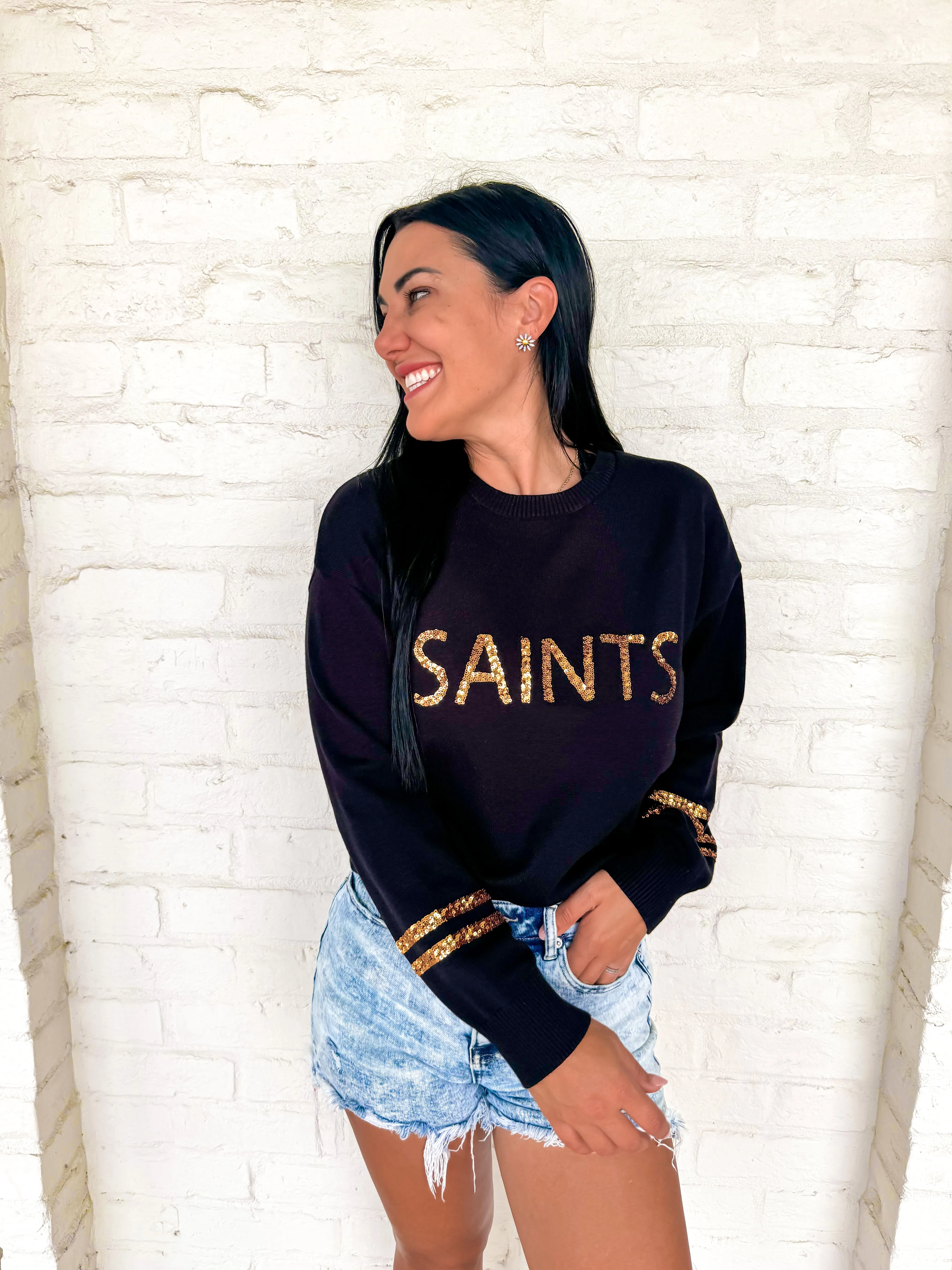 Queen Of Saints Sweater Black
