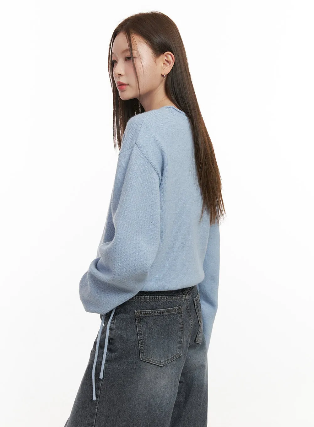 Round Neck Loose Sweater OD417