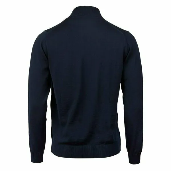 Stenstroms - Merino Wool Zip Cardigan Navy