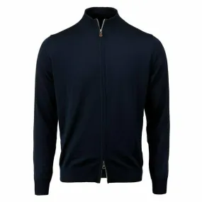 Stenstroms - Merino Wool Zip Cardigan Navy