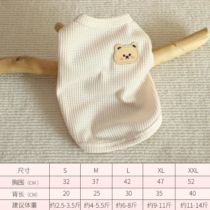 Summer Cool Dog Sweater/Vest – Breathable T-Shirt for Puppies & Bulldogs Dog Jacket Dog Fashion Dog Apparel