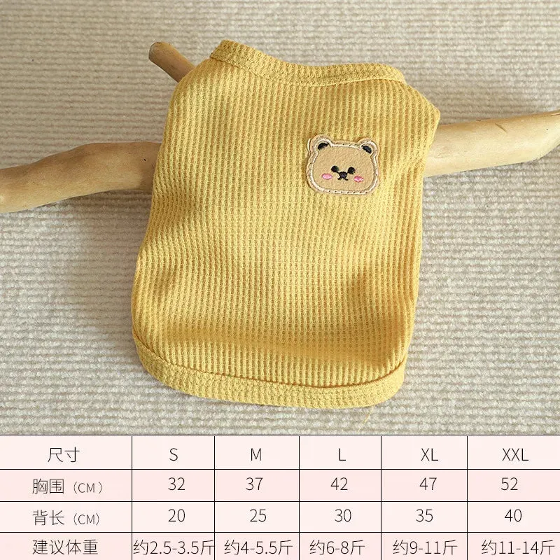 Summer Cool Dog Sweater/Vest – Breathable T-Shirt for Puppies & Bulldogs Dog Jacket Dog Fashion Dog Apparel
