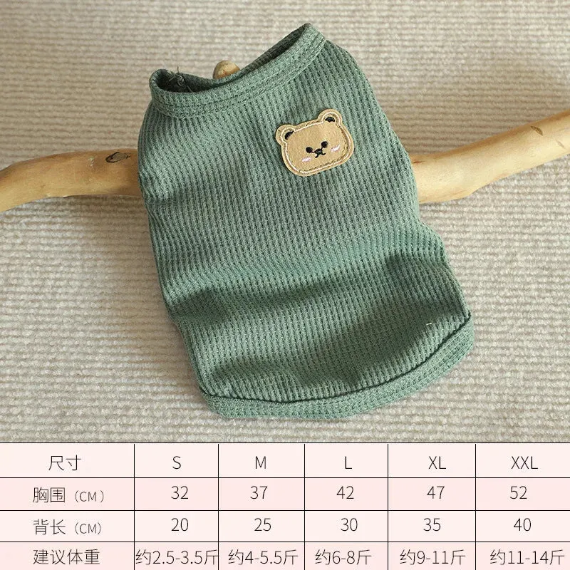 Summer Cool Dog Sweater/Vest – Breathable T-Shirt for Puppies & Bulldogs Dog Jacket Dog Fashion Dog Apparel