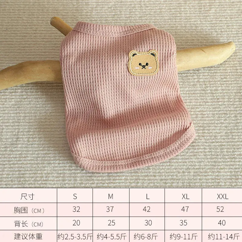 Summer Cool Dog Sweater/Vest – Breathable T-Shirt for Puppies & Bulldogs Dog Jacket Dog Fashion Dog Apparel