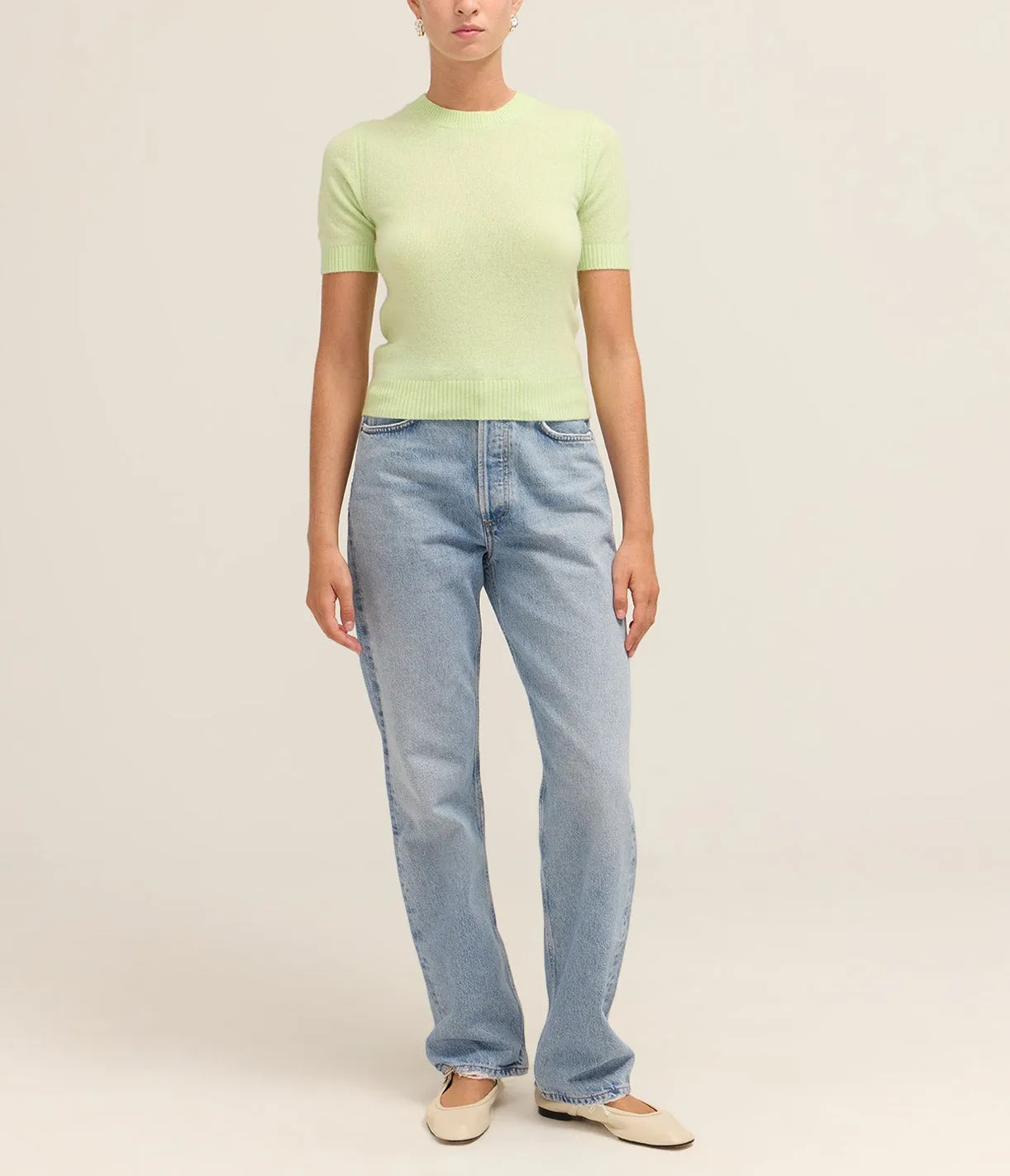 Sweater Tee in Mint
