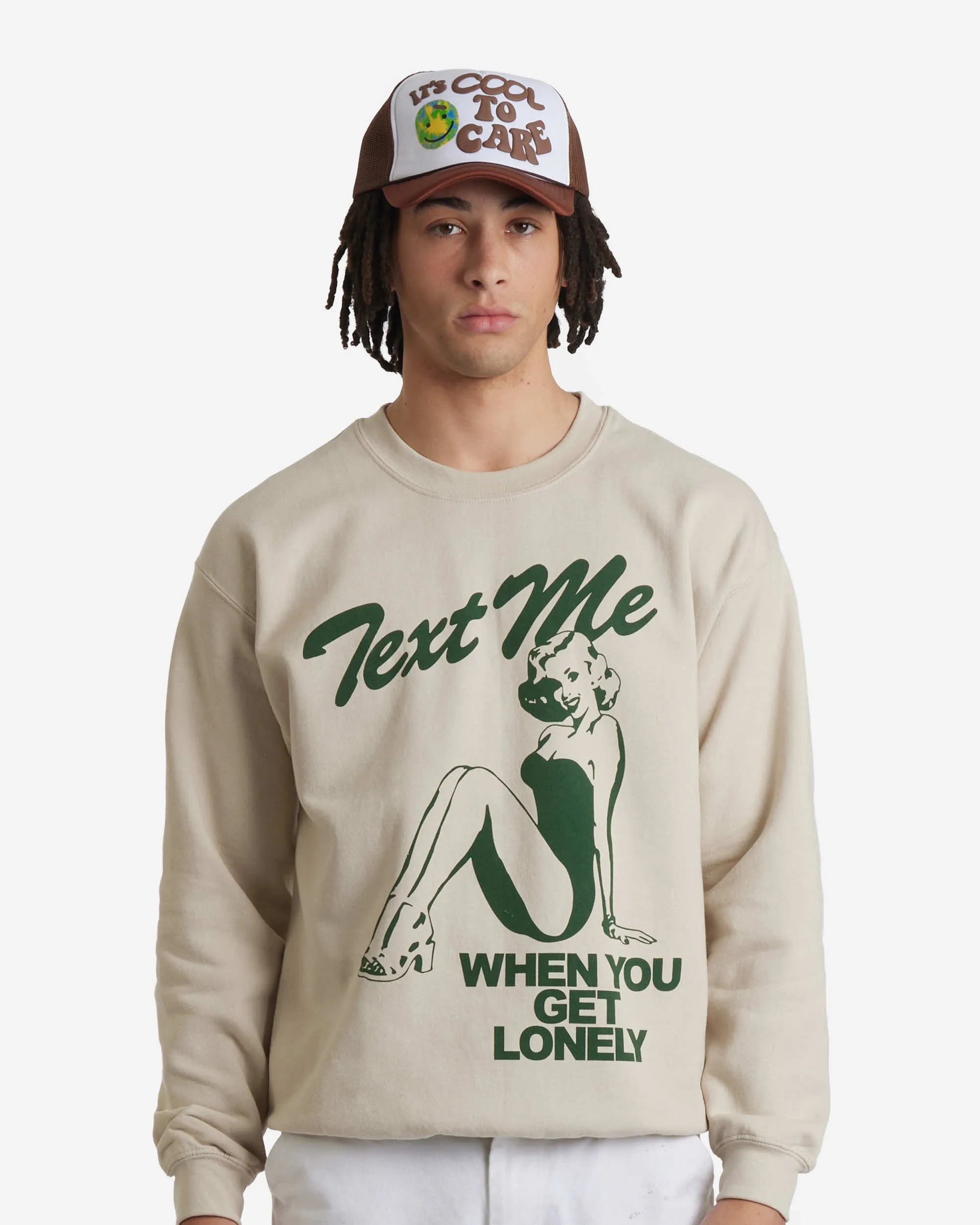Text Me When You Get Lonely Crewneck Sweater