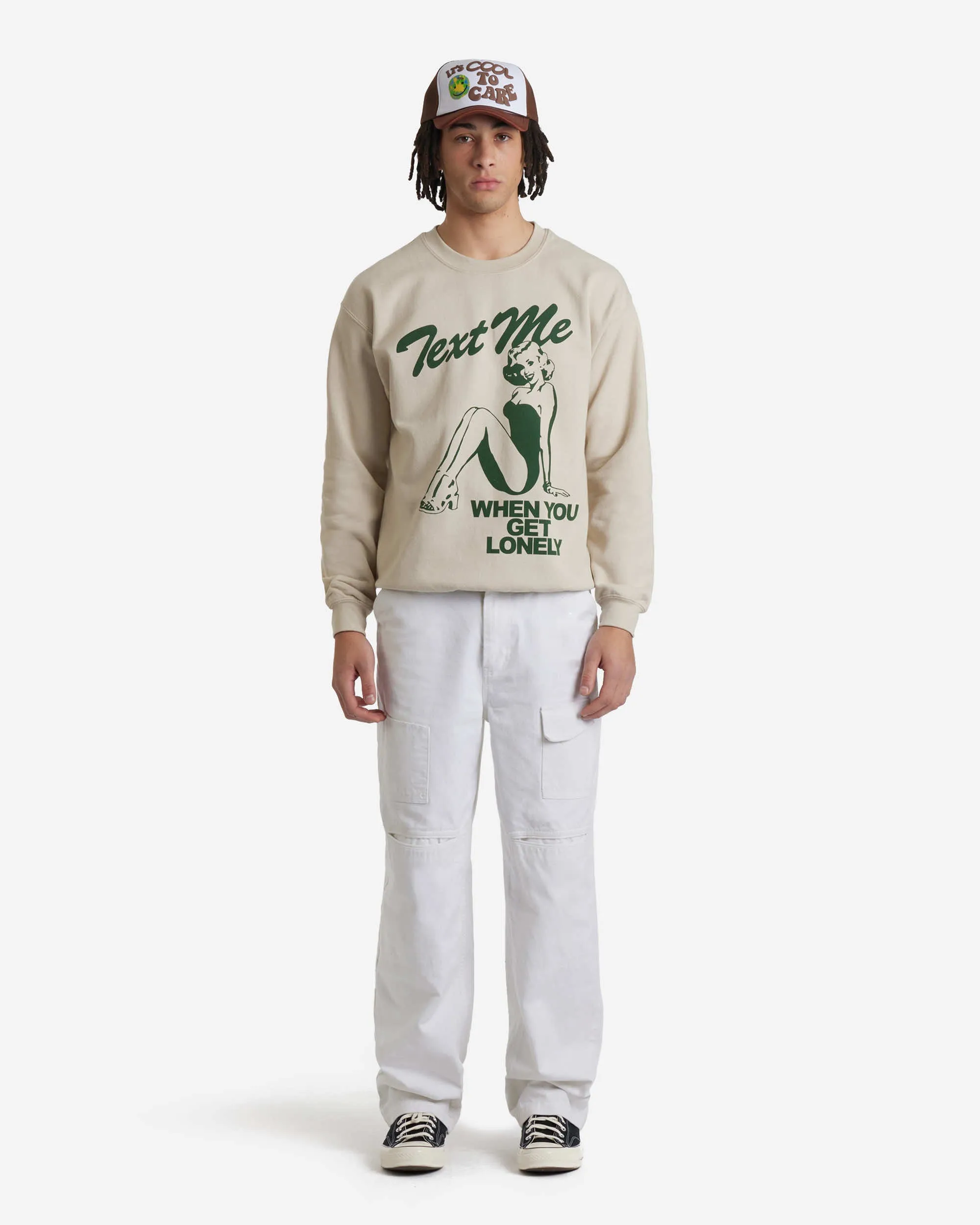Text Me When You Get Lonely Crewneck Sweater