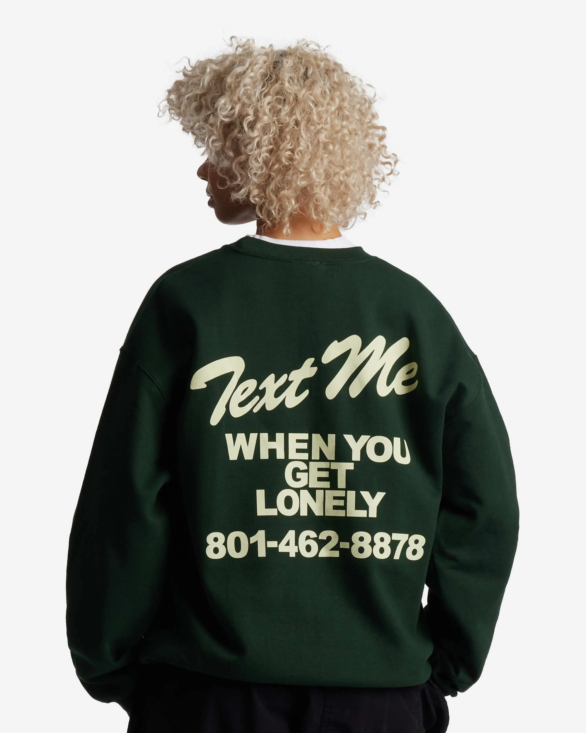 Text Me When You Get Lonely Crewneck Sweater