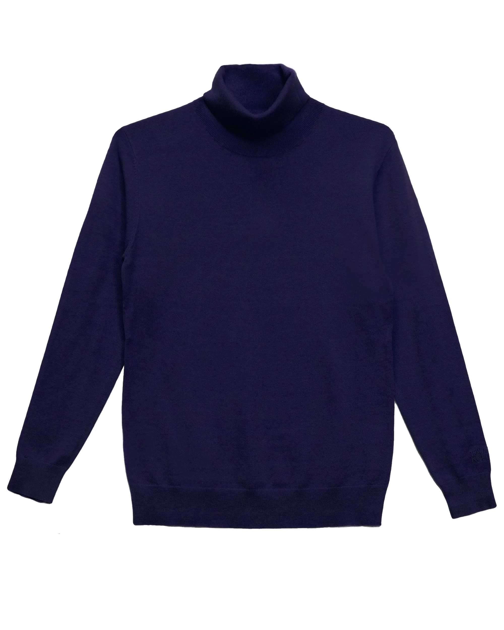 Trinity Kays Kulture Logo Turtleneck Sweater - Navy