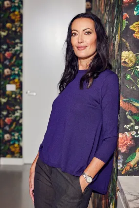Wellesley Sweater in Amethyst