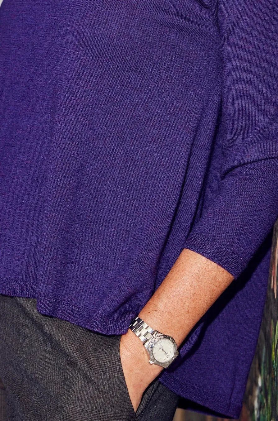Wellesley Sweater in Amethyst